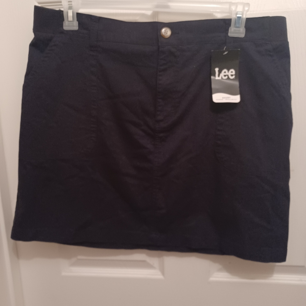 SKORT SKIRT/ SHORTS NEW W TAGS BLACK SIZE 18 WOMANS SPORTS LEE Golf Tennis Mini